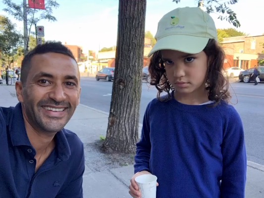 Photo of Luciano Frattolin and his daughter Melina.