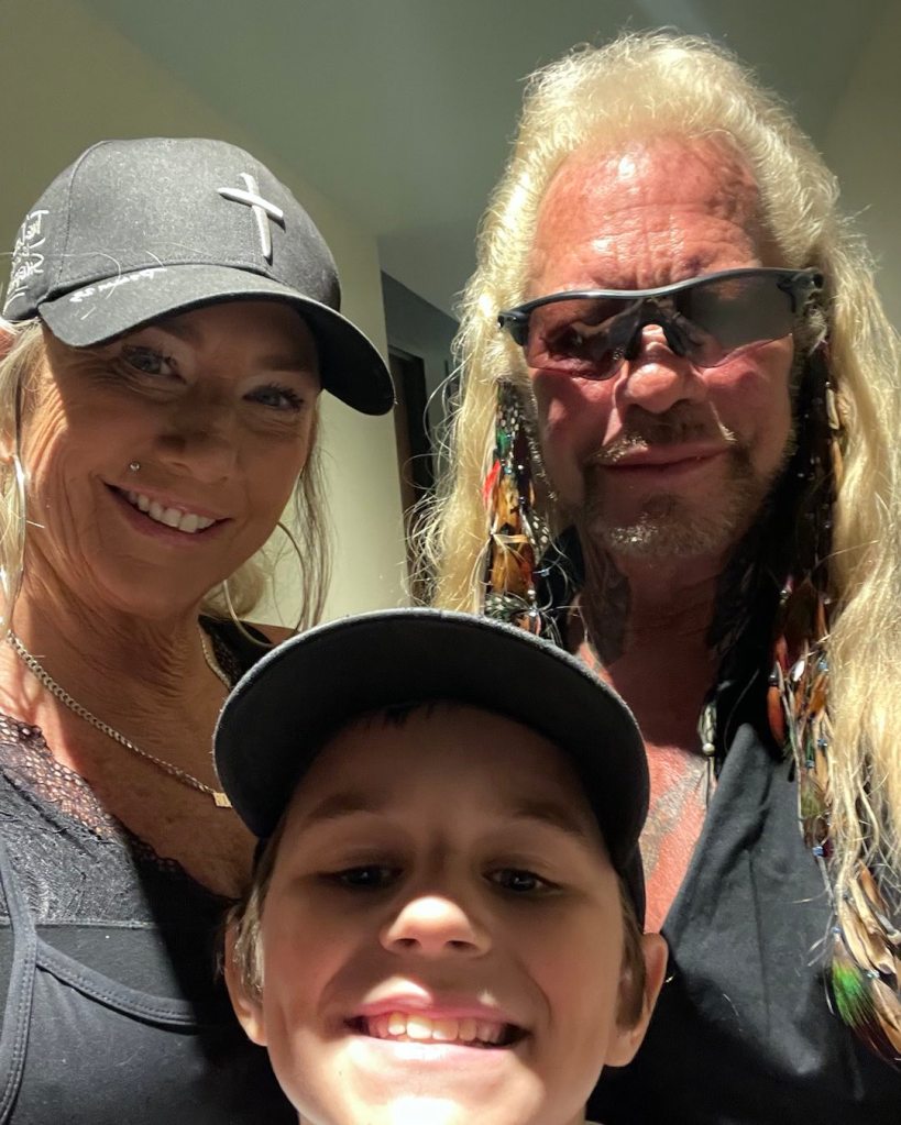 Dog the Bounty hunter with wife francie and step grandson