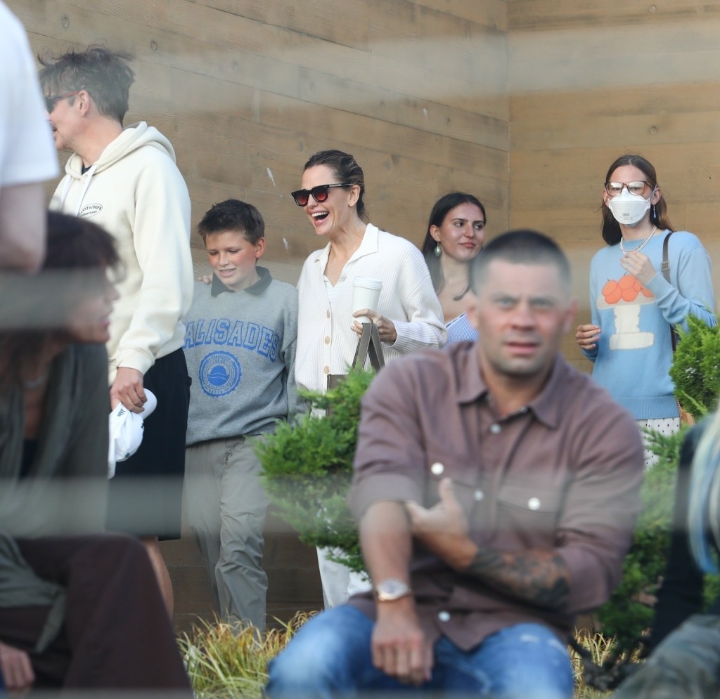 Bradley Cooper and Jennifer Garner with her daughter, Violet, and her son, Samuel, eating at Nobu in Malibu, Calif.
