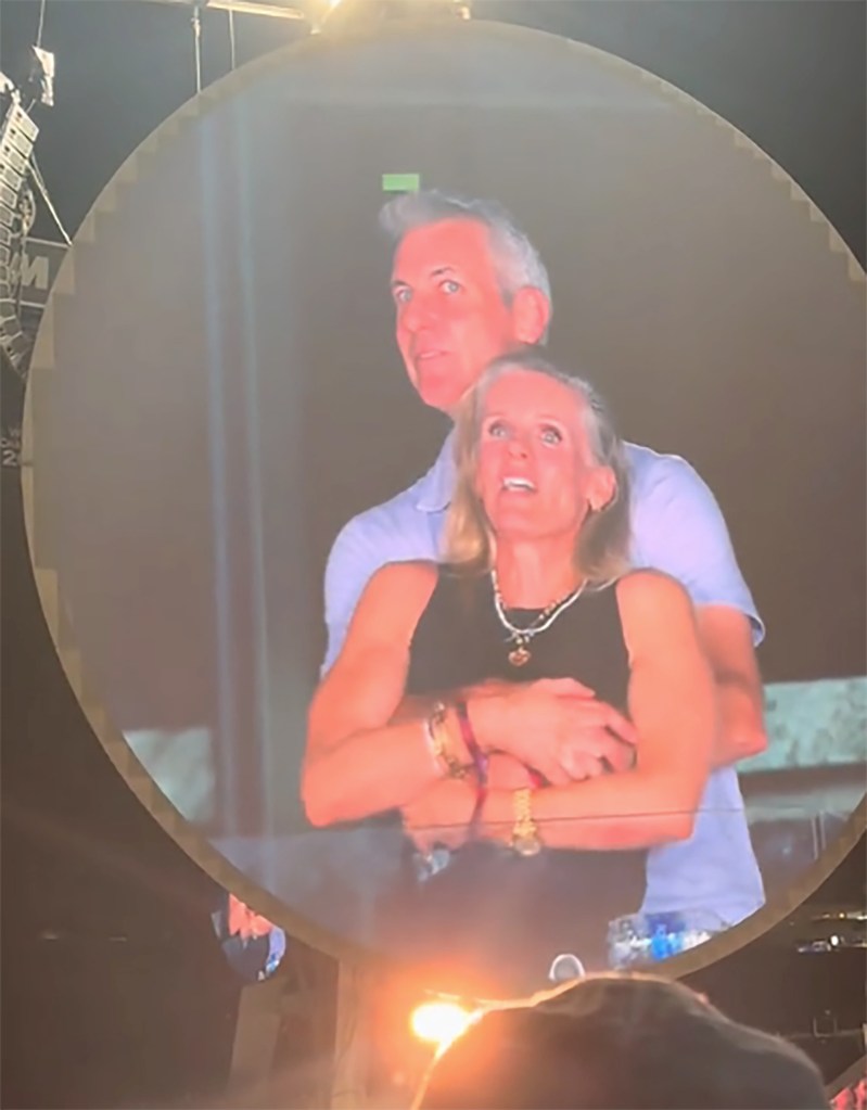Andy Byron and Kristin Cabot at the Coldplay concert.