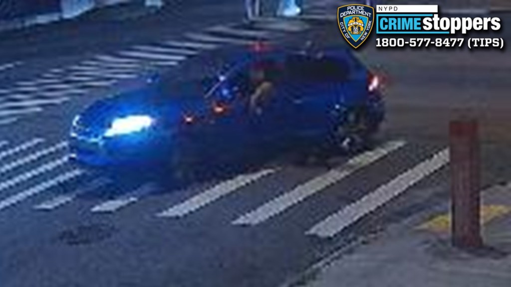 The unidentified motorist, behind the wheel of a blue Mitsubishi Outlander, got into a fight with a group gathered on East Tremont Avenue near Puritan Avenue in Schuylerville around 4:30 a.m. Sunday, police said.