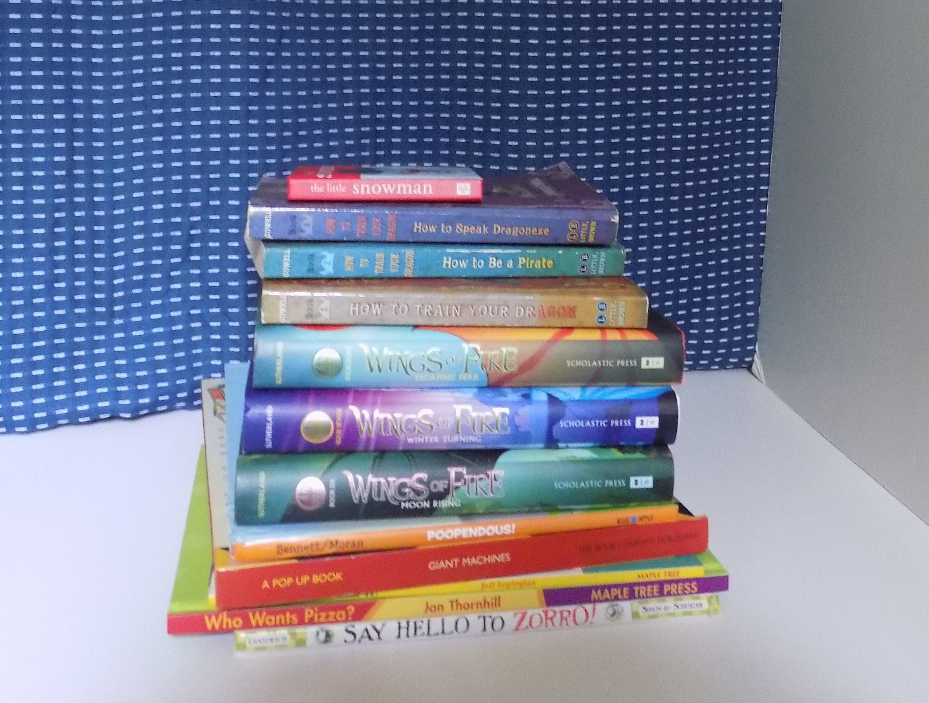 picture of books piled on top of each other