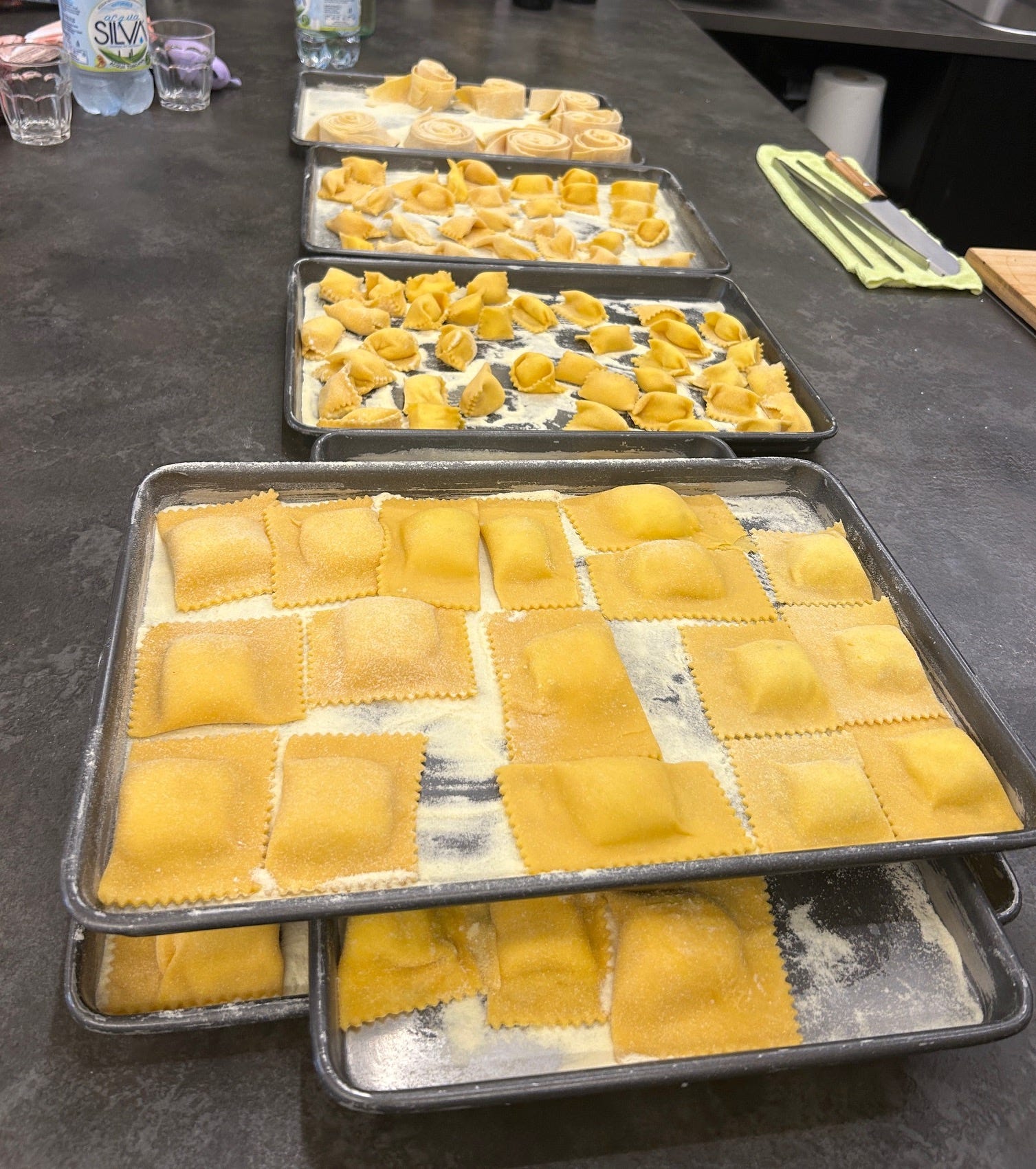 Pasta made at Florence pasta class