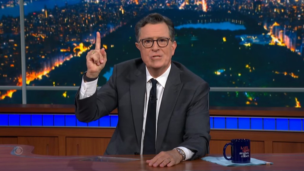 Stephen Colbert addresses the cancellation of his show.