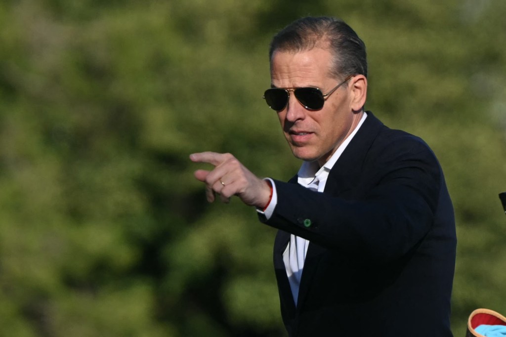 Hunter Biden pointing.