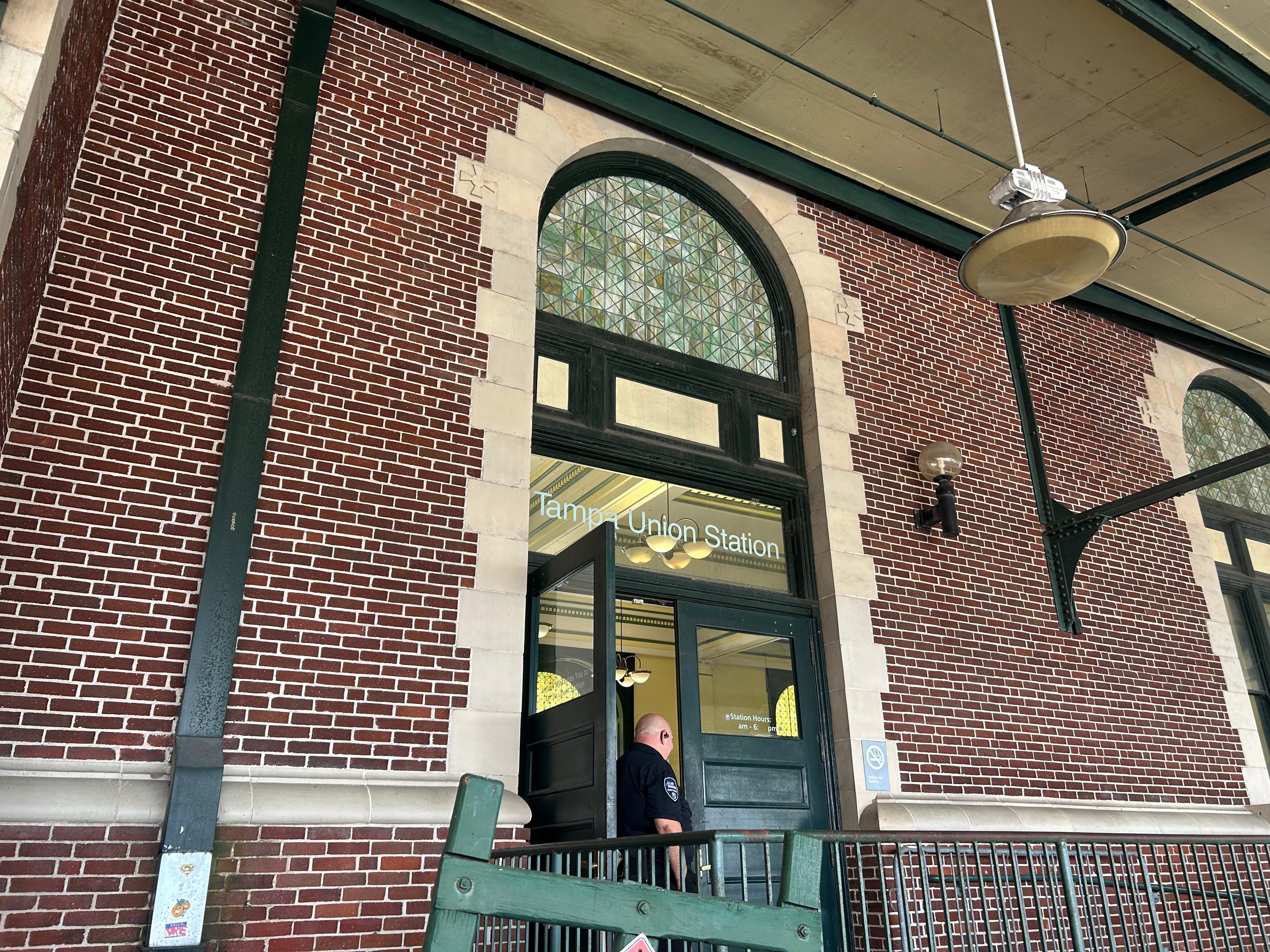 An entrance to Tampa Union Station