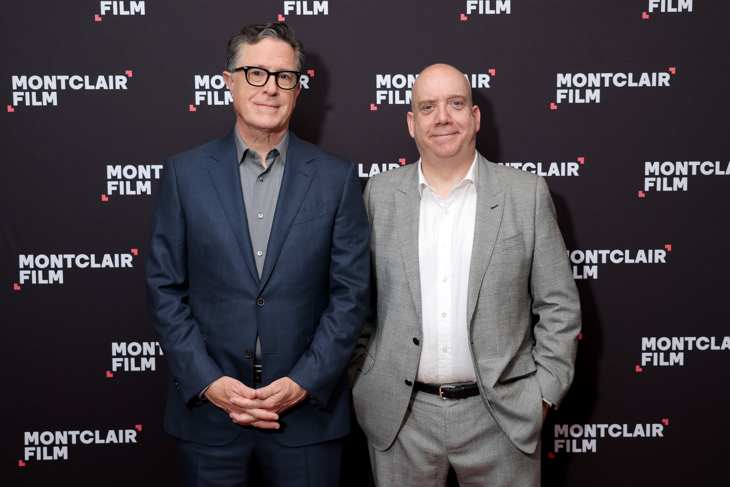 Stephen Colbert and Paul Giamatti
