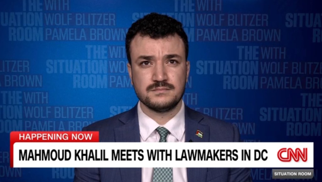 Mahmoud Khalil in a CNN interview.