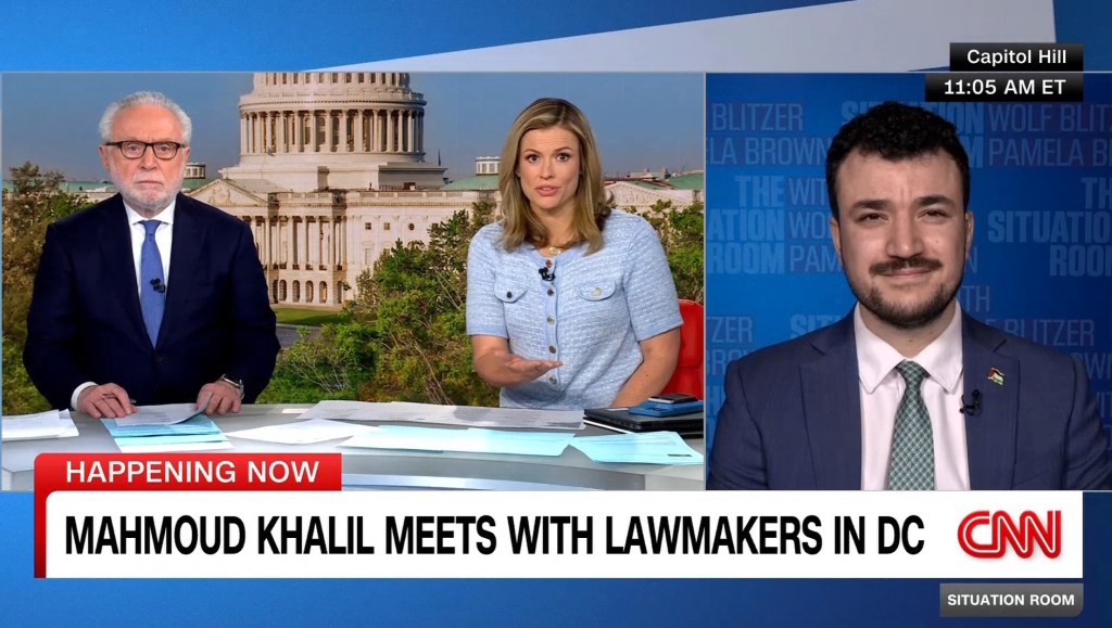 CNN Situation Room segment: Mahmoud Khalil meets with lawmakers in DC.