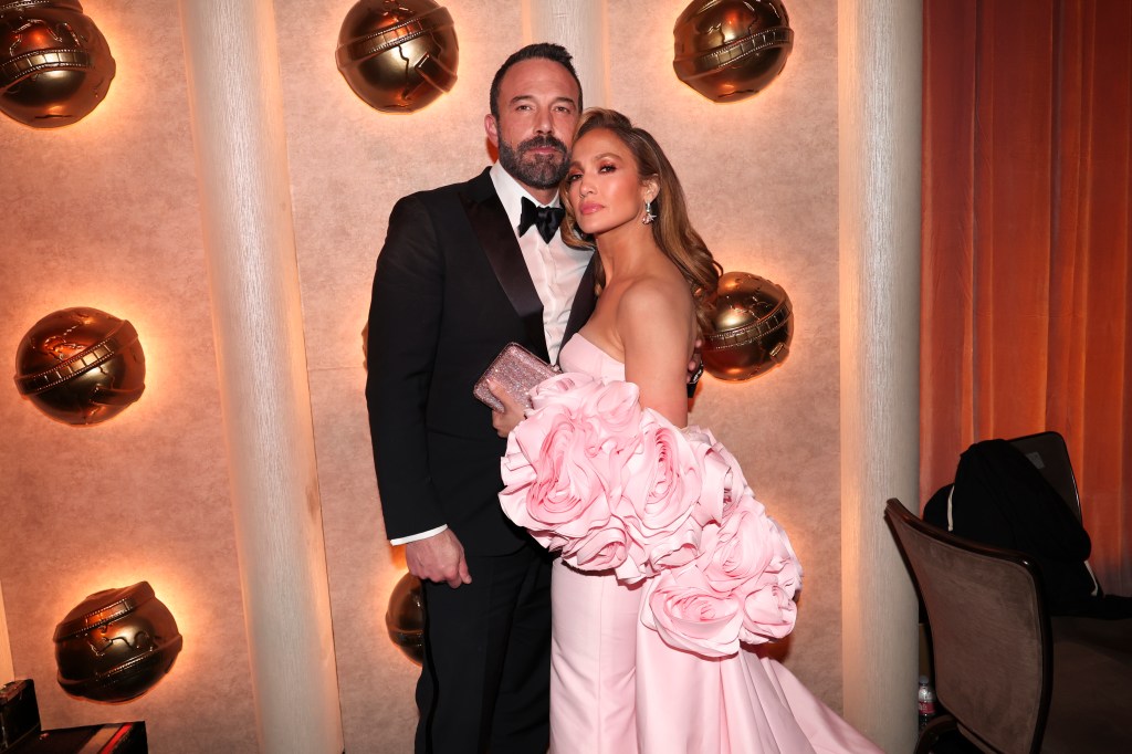 Jennifer Lopez and Ben Affleck on the red carpet together.