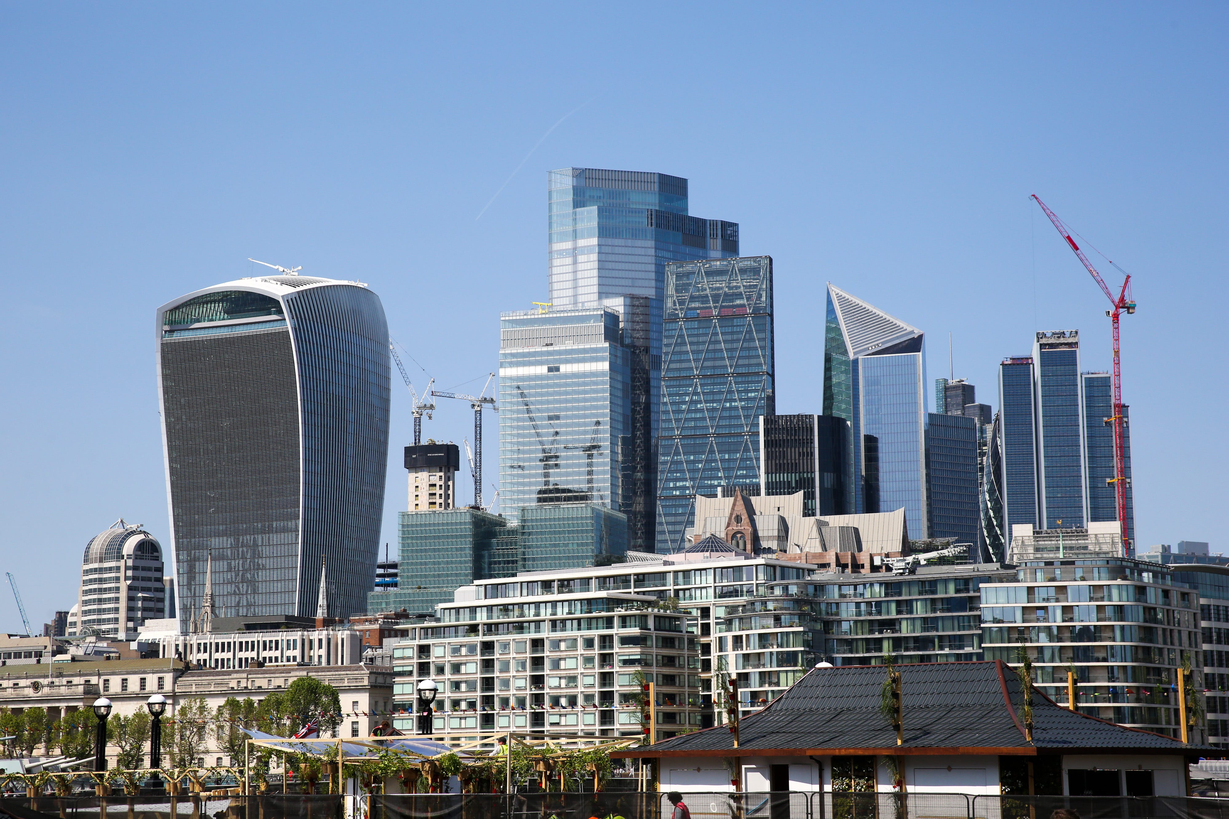 London's financial district.