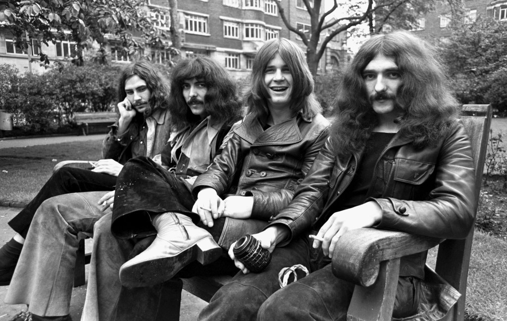 Ozzy Osbourne, Geezer Butler, Bill Ward and Tony Iommi in 1970
