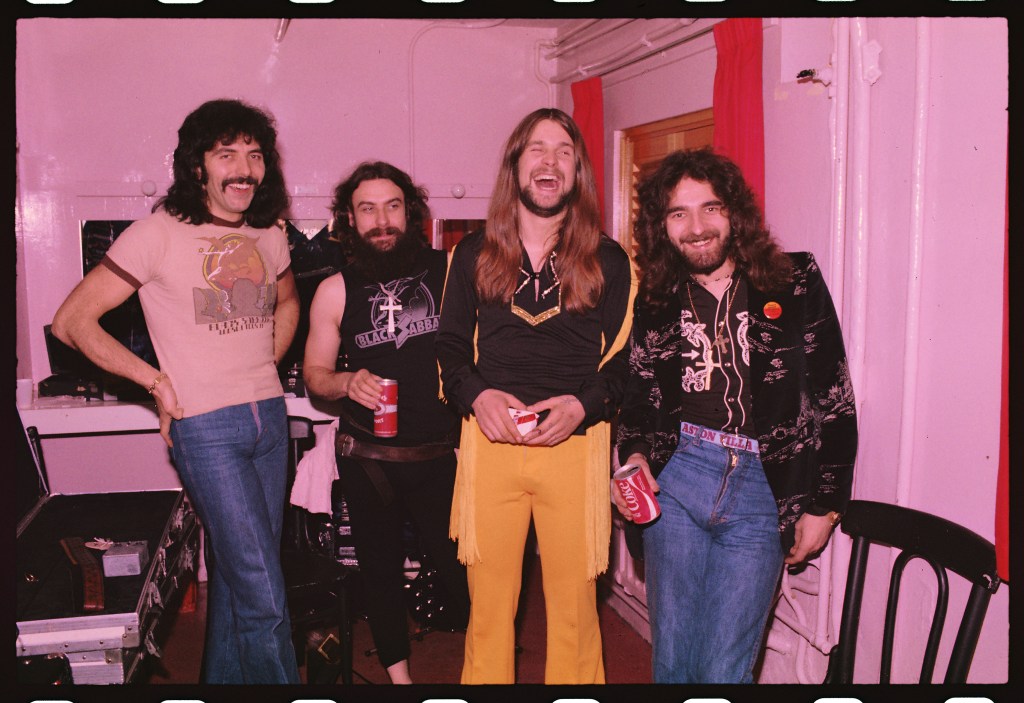 Ozzy Osbourne, Geezer Butler, Bill Ward and Tony Iommi in August 1973