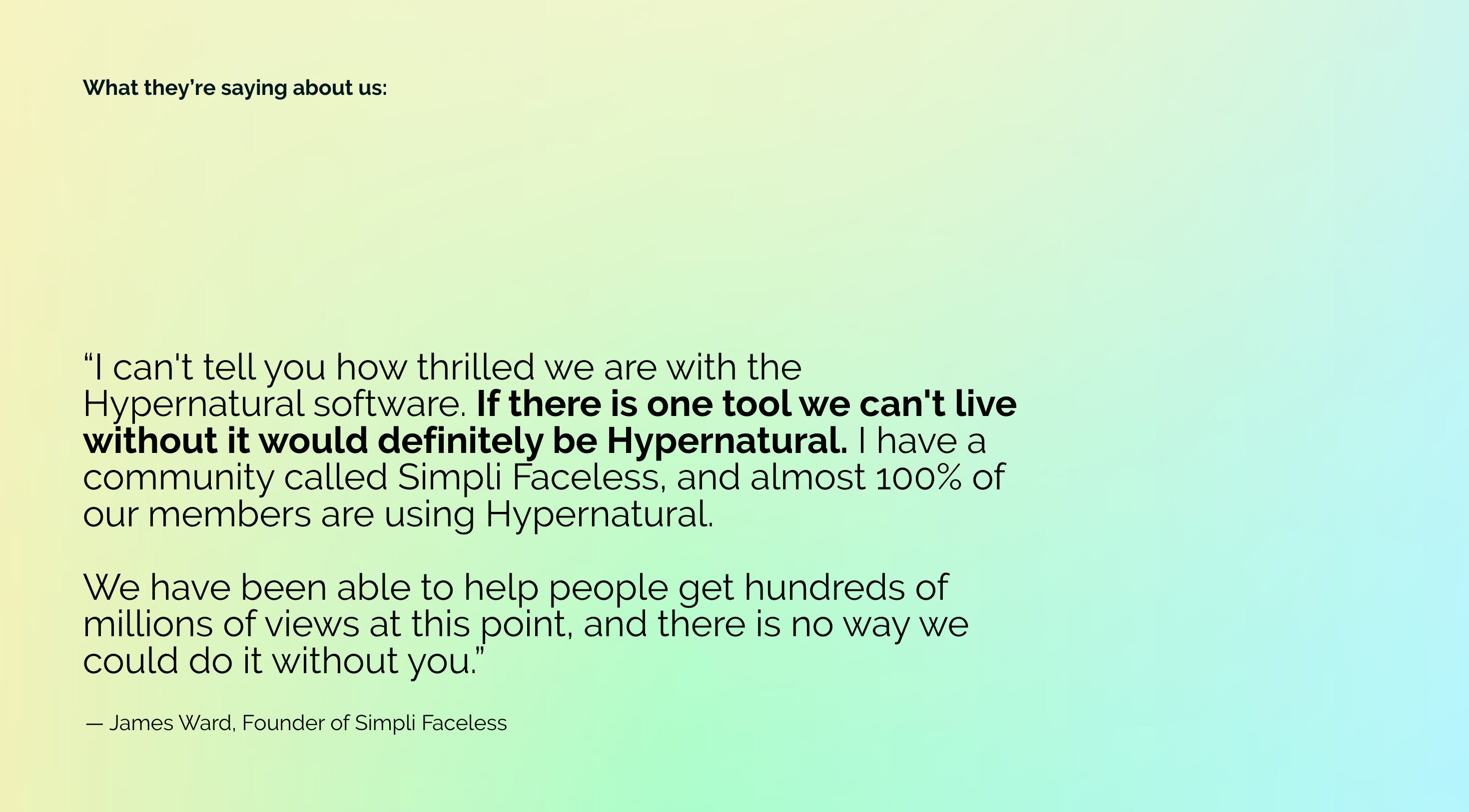 What they're saying about us: