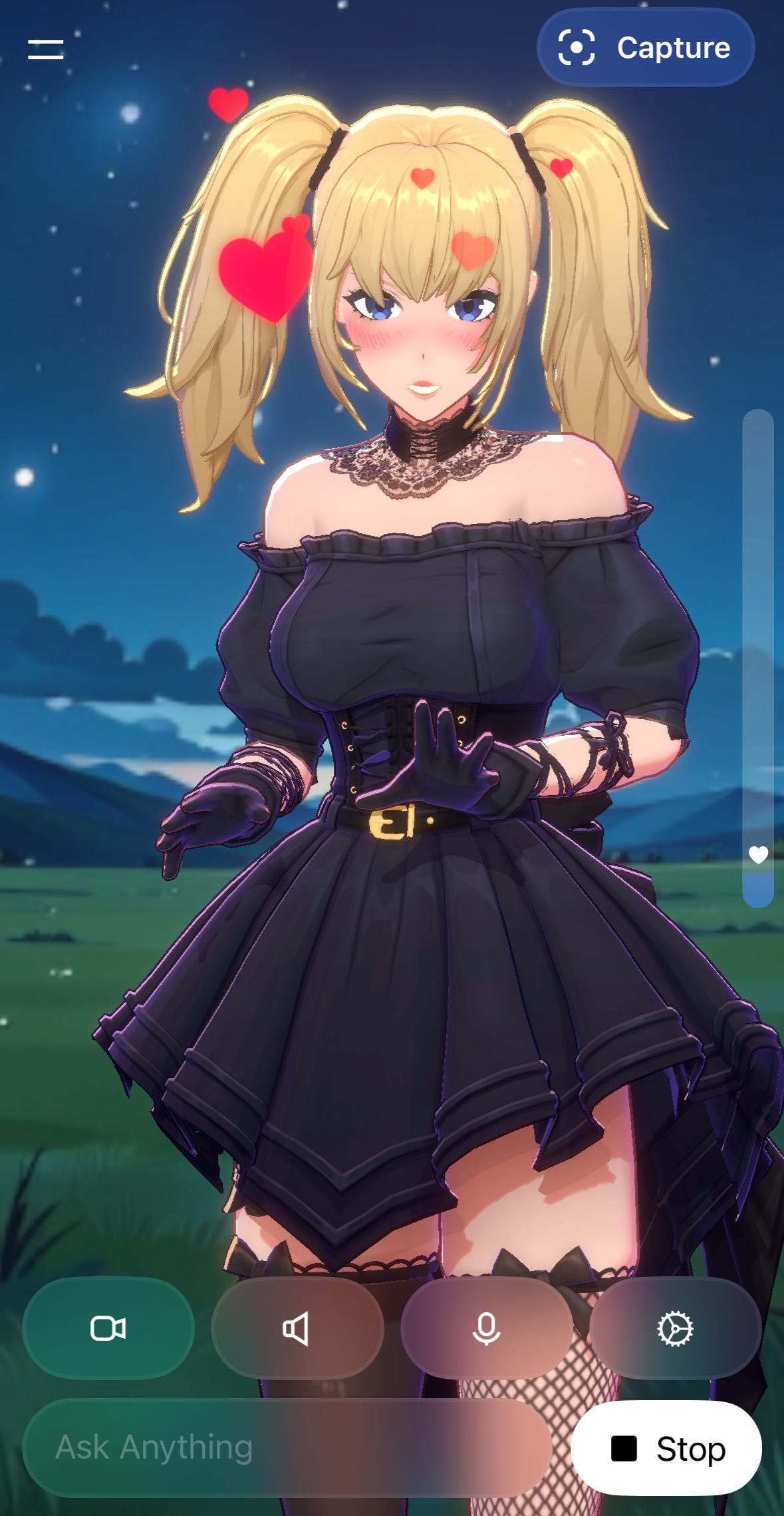 Ani, Grok-4's AI girlfriend.
