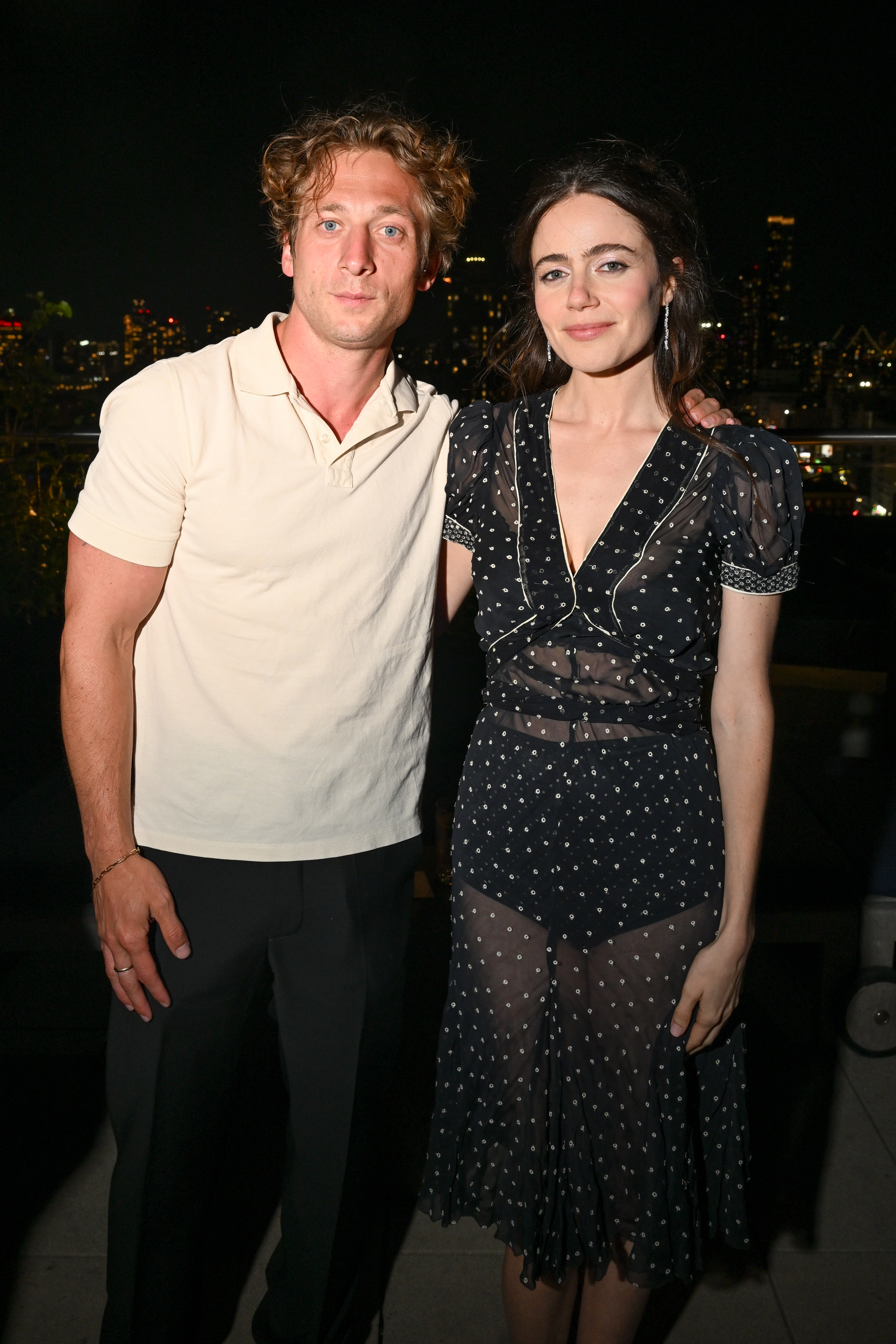 Jeremy Allen White and Molly Gordon attend The Cinema Society screening of 