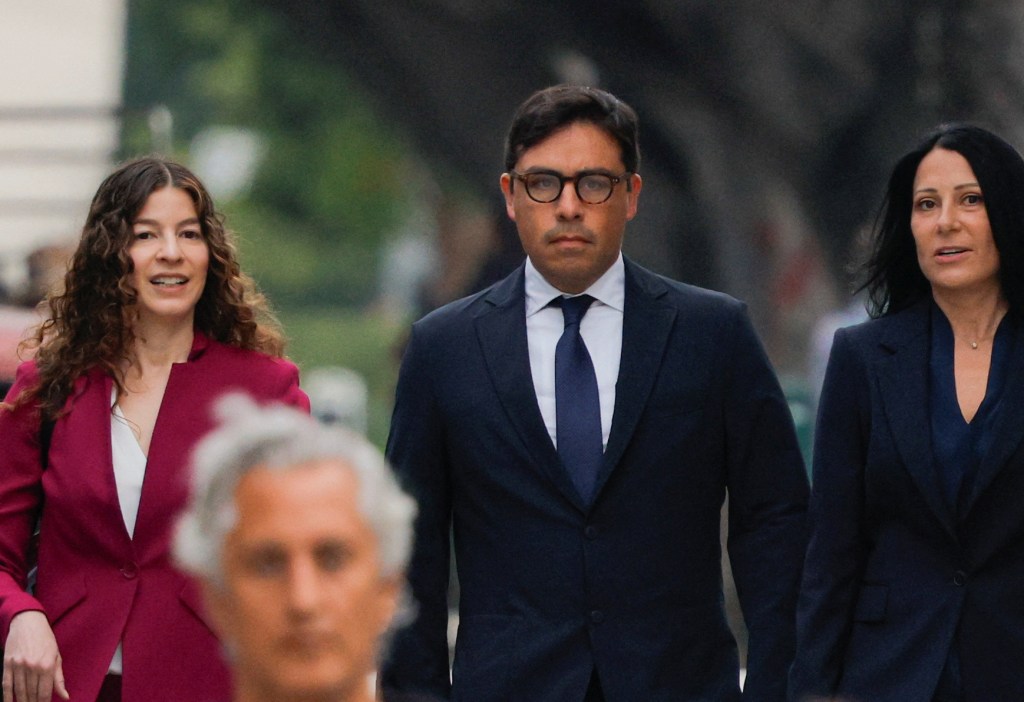 Dr. Salvador Plasencia arriving at federal court in Los Angeles on July 23, 2025.