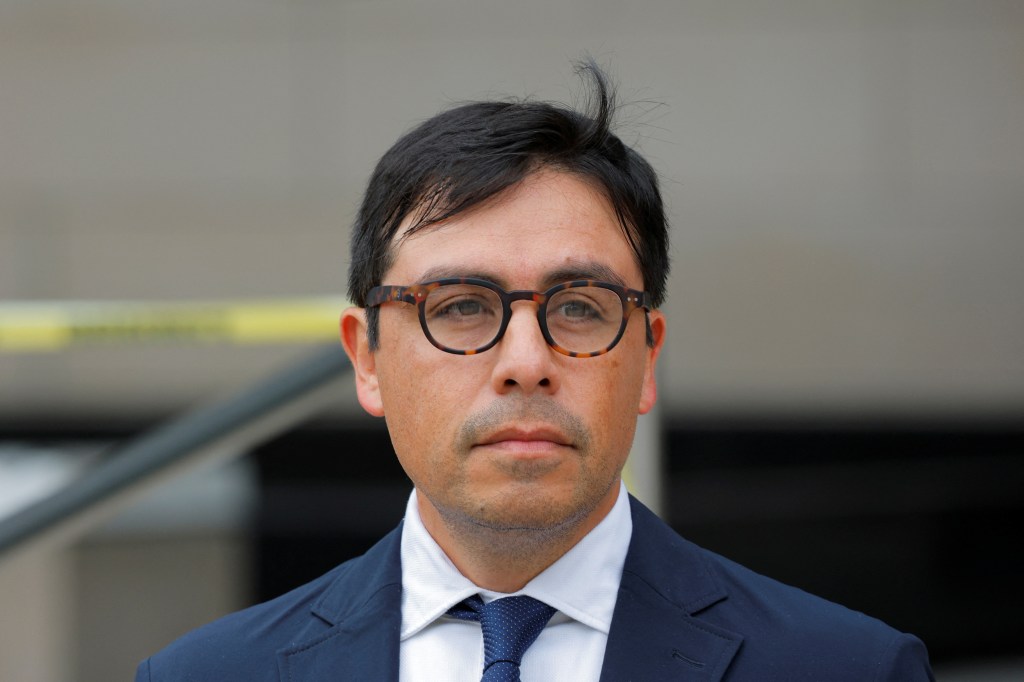 Dr. Salvador Plasencia leaves federal court after pleading guilty to four counts of distributing ketamine to actor Matthew Perry before his death, in Los Angeles, California, U.S., July 23, 2025. 