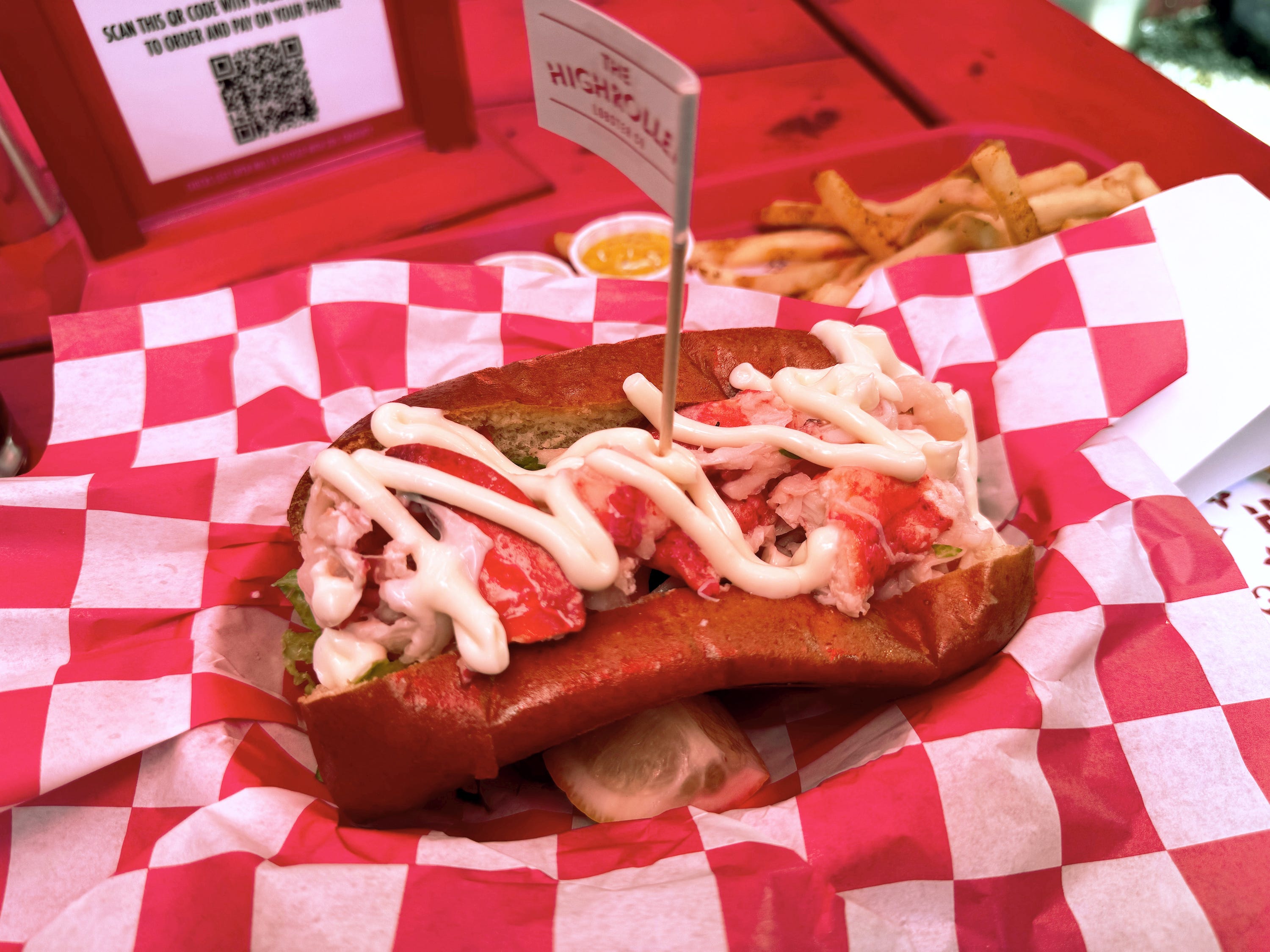 The Highroller Lobster Co. lobster roll