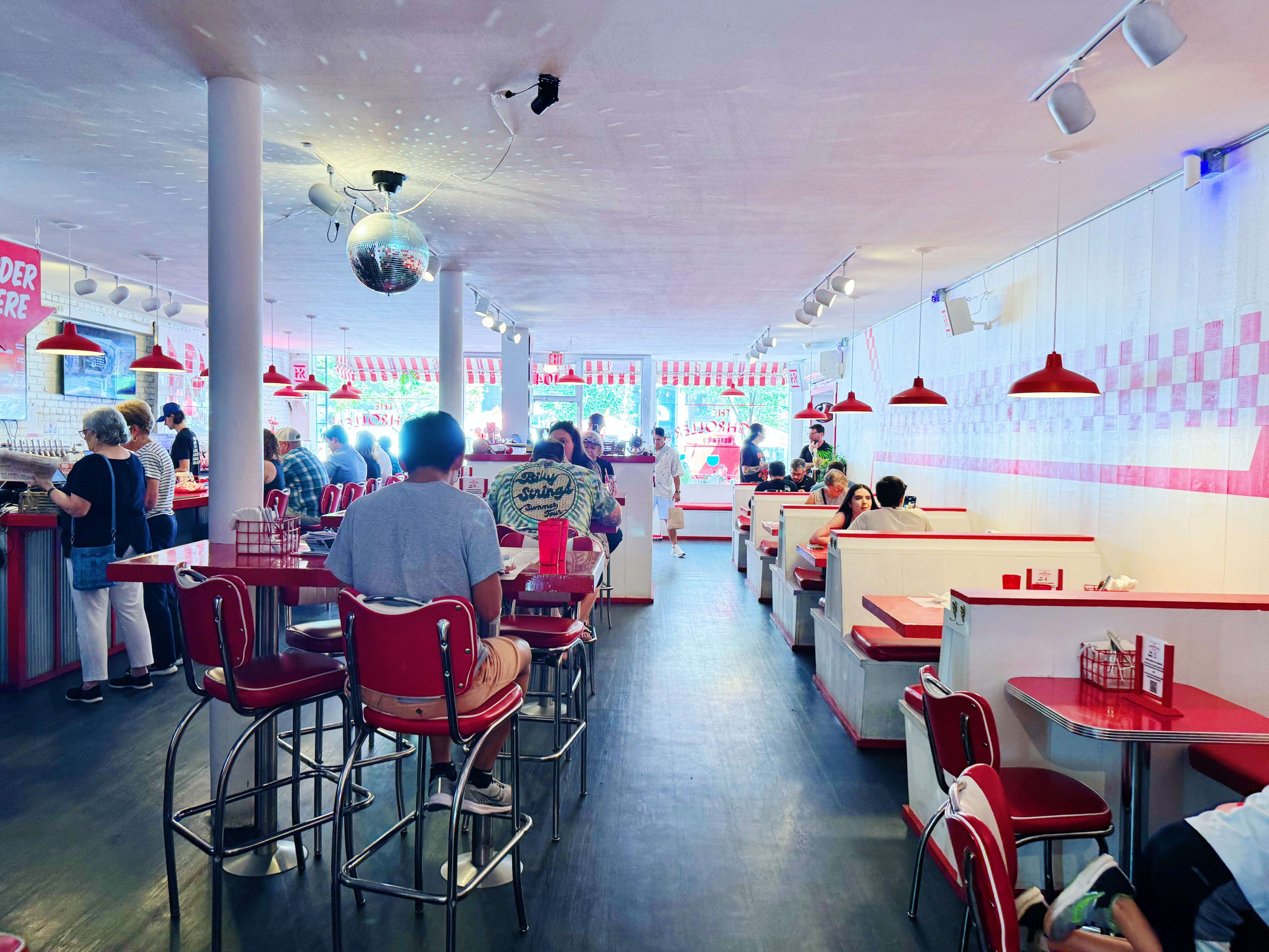 interior at highroller lobster co in portland maine