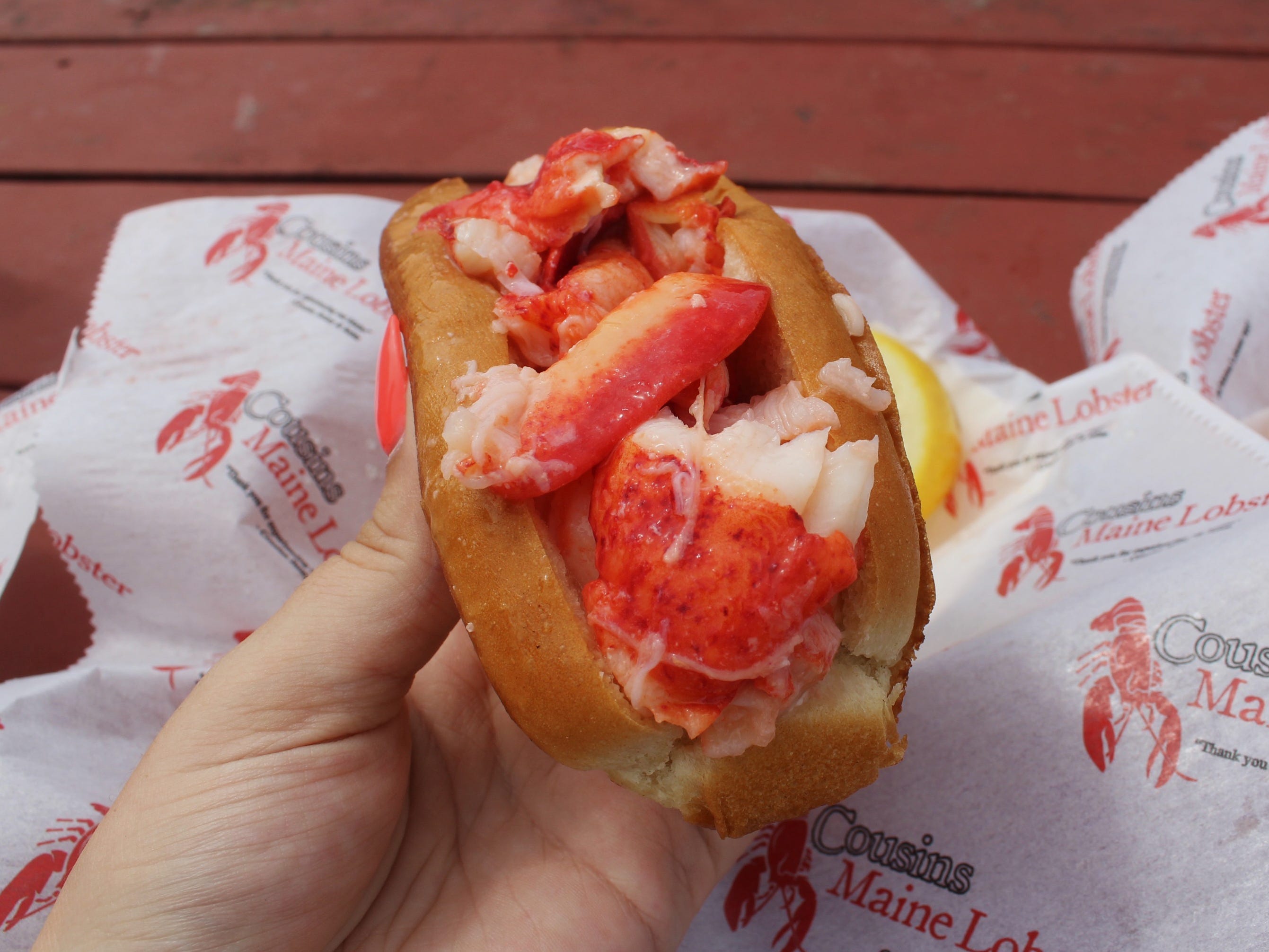 Cousins Maine Lobster roll