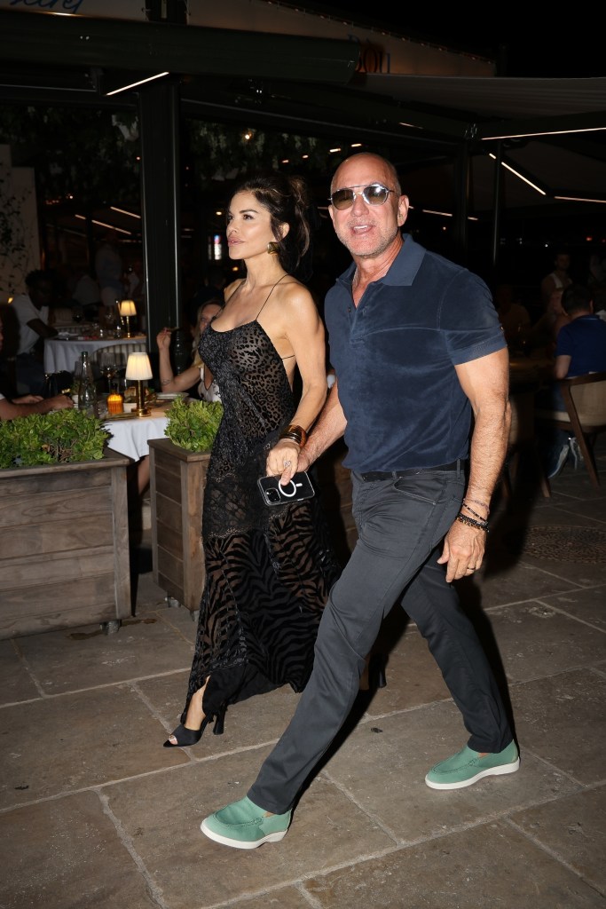 Lauren Sánchez and Jeff Bezos out in St. Tropez, France.