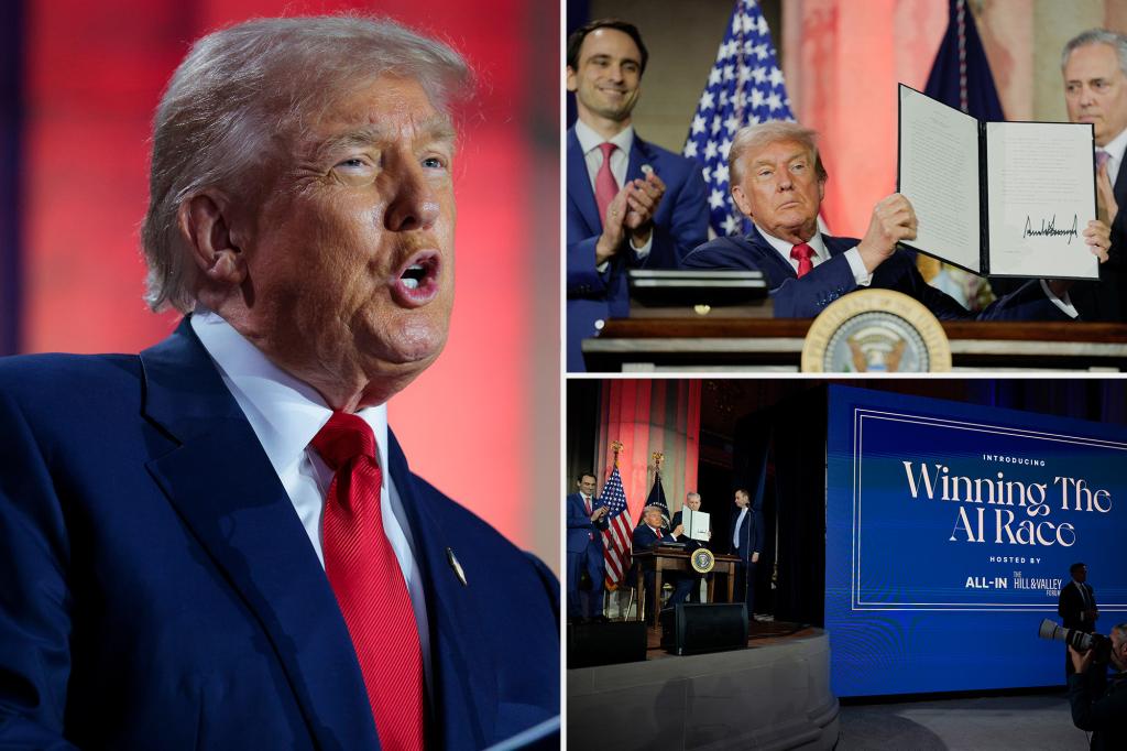 Trump targets ‘woke AI’ in series of executive orders on artificial intelligence