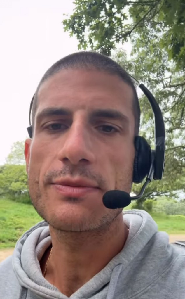 Jack Schlossberg wearing a headset.