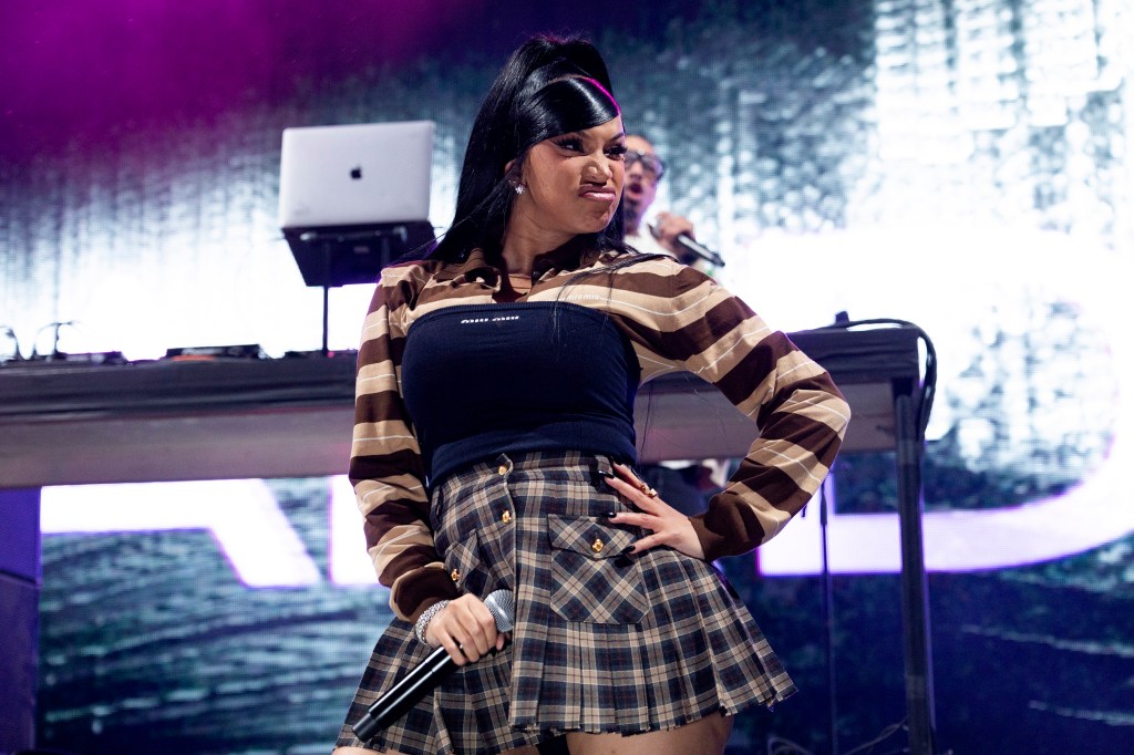 Cardi B performs onstage during the 2025 LadyLand Festival at Under the K Bridge Park on June 27, 2025 in New York City.