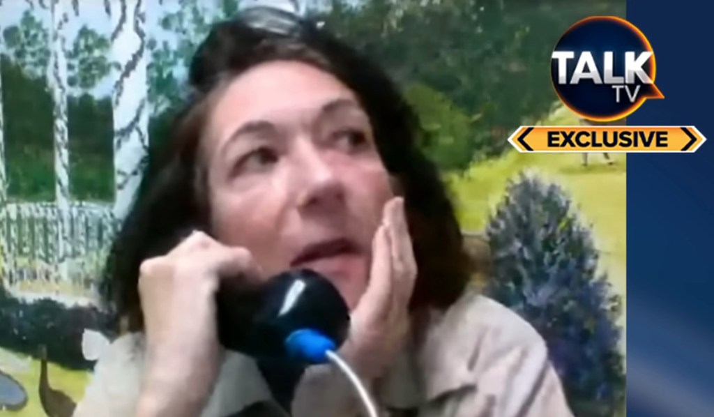 Ghislaine Maxwell in a prison interview on Talk TV.