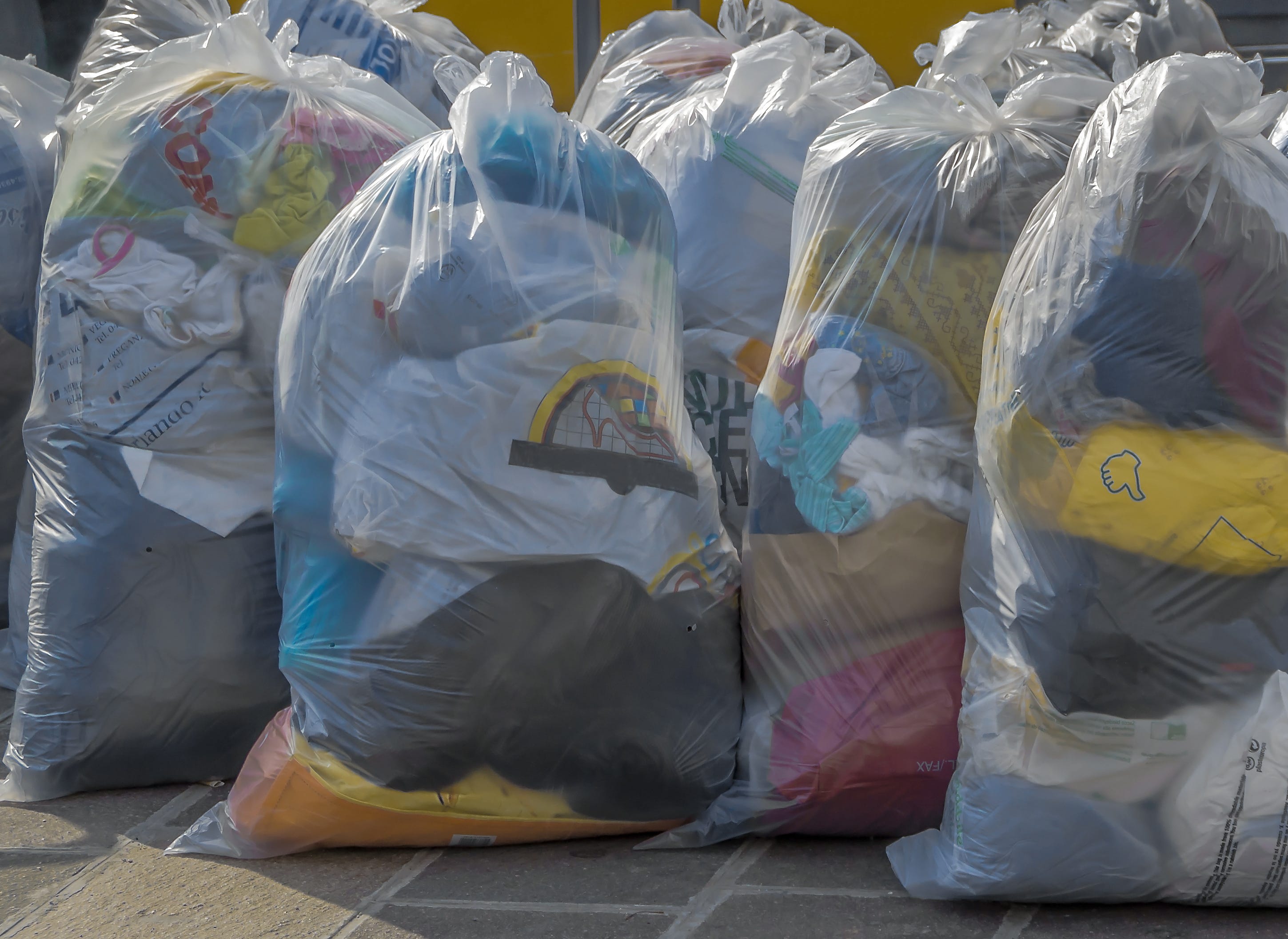 bags of clothes