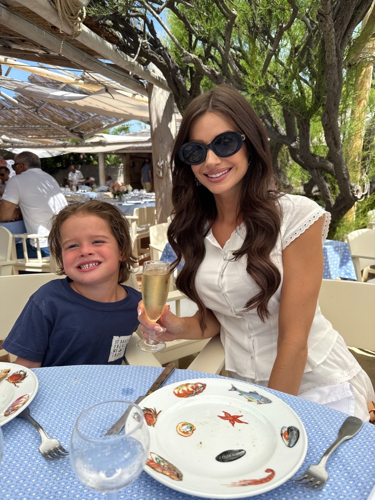 Danielle Currie and her son. 