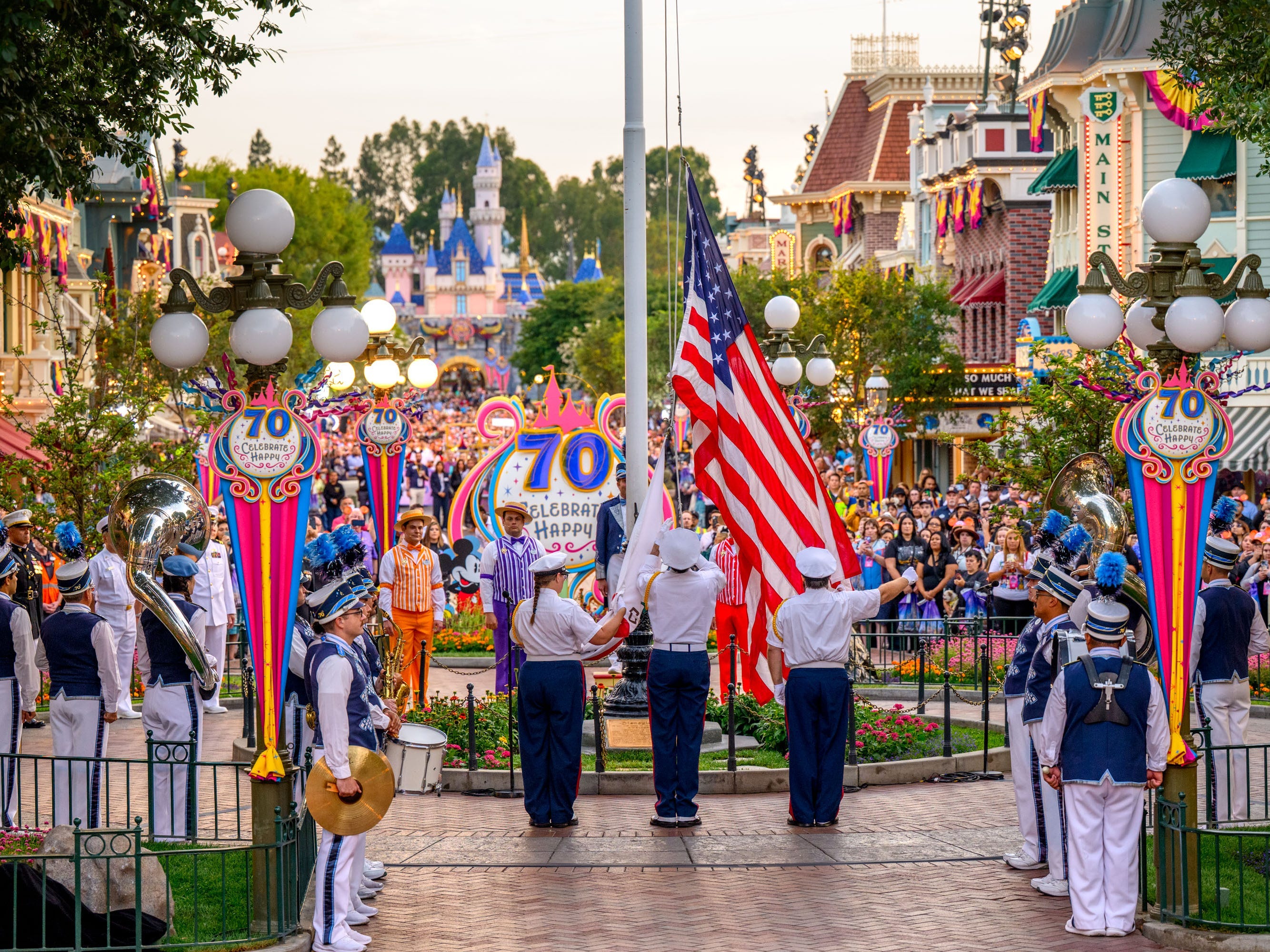 Disneyland 70th anniversary celebration.