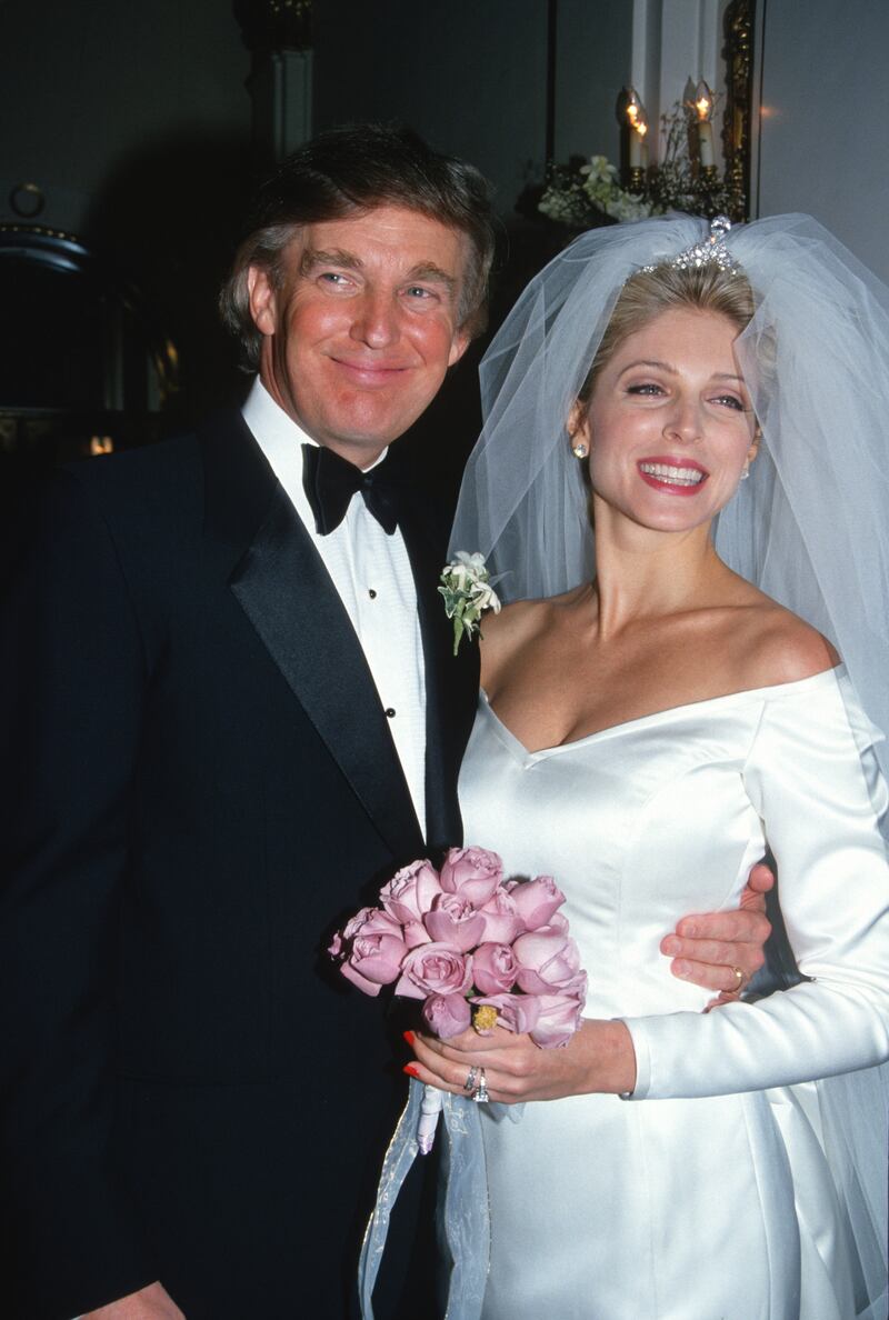 Donald Trump and Marla Maples.