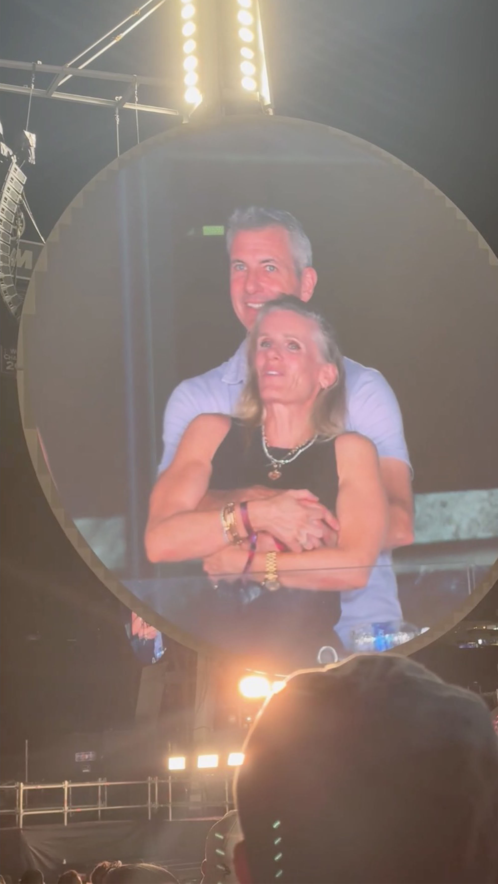 Andy Byron and Kristin cabot on the kiss cam at a Coldplay concert in 2025