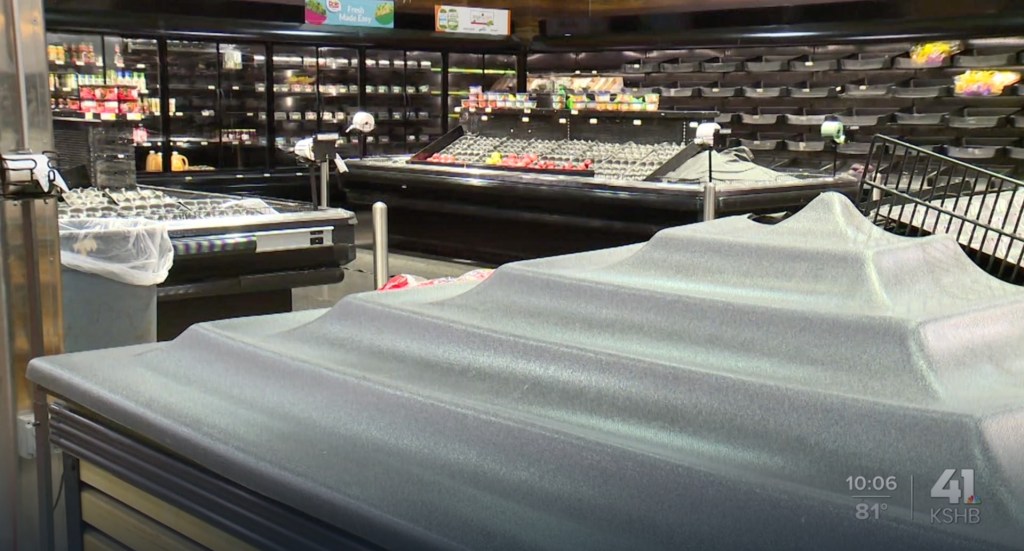 A local TV station also reported a rancid smell in the Kansas City store.
