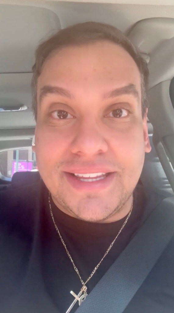 Santos appears in a social media post in June 2025.