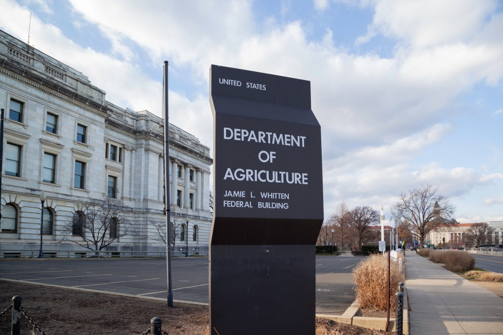 USDA headquarters sign in Washington, D.C.