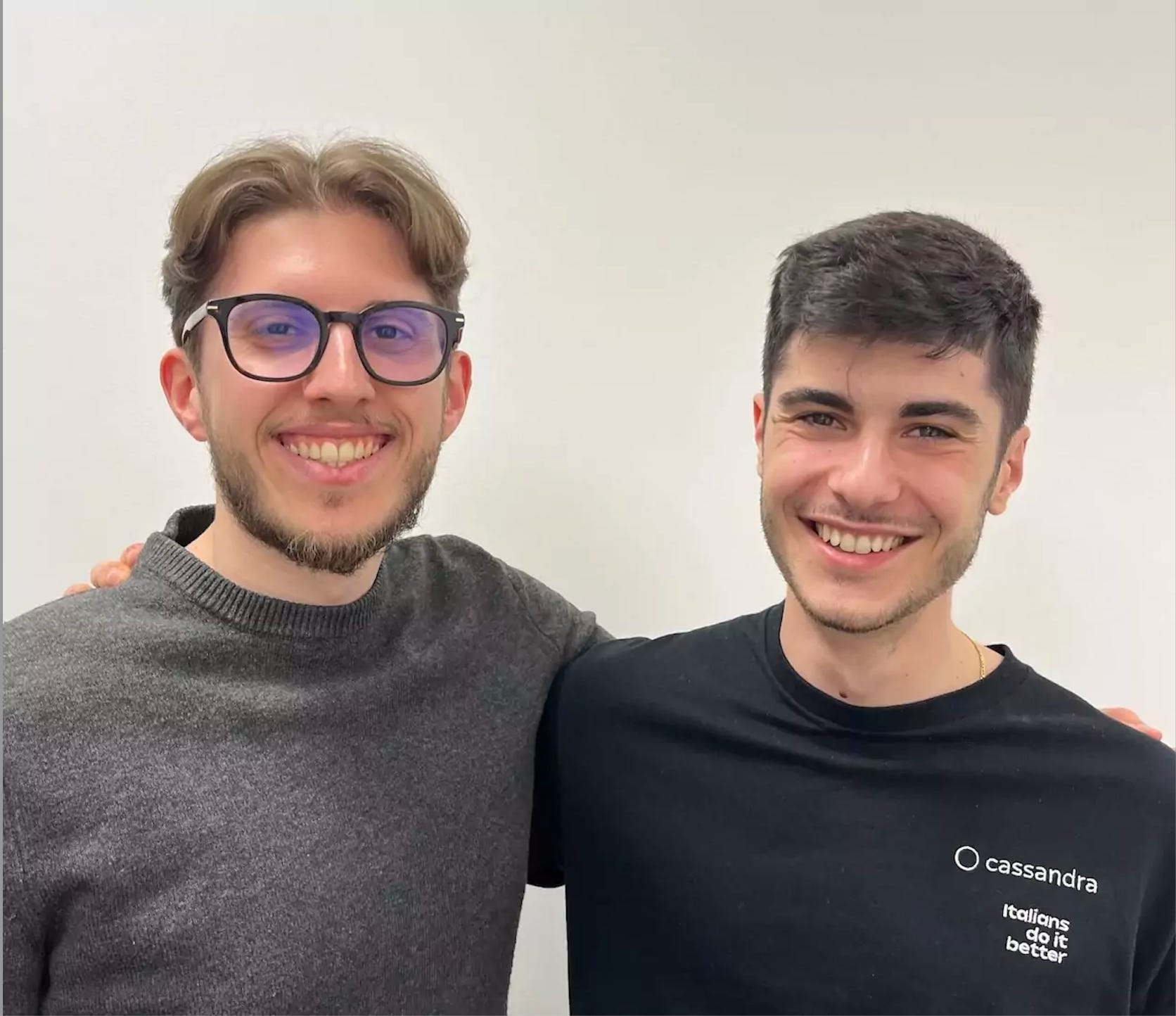 Cassandra cofounders, Cristian Nozzi and Gabriele Franco.