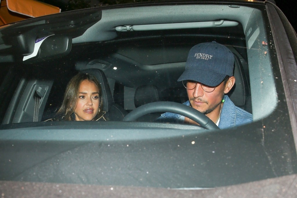 Jessica Alba and Danny Ramirez leaving the date night together