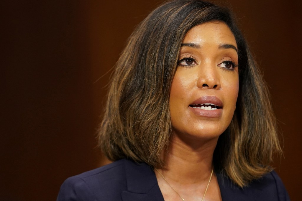 Lindsay C. Jenkins, US district judge for the Northern District of Illinois nominee, testifies before the Senate Judiciary Committee on Capitol Hill on Oct. 12, 2022.