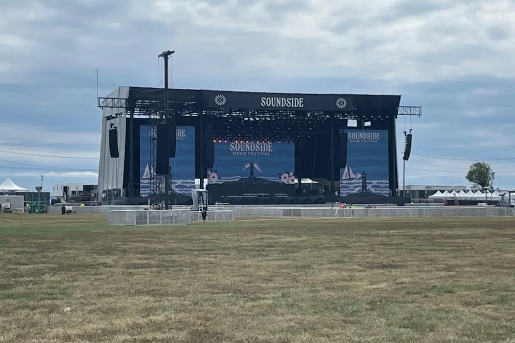 Soundside Music Festival stage in Bridgeport, cancelled.