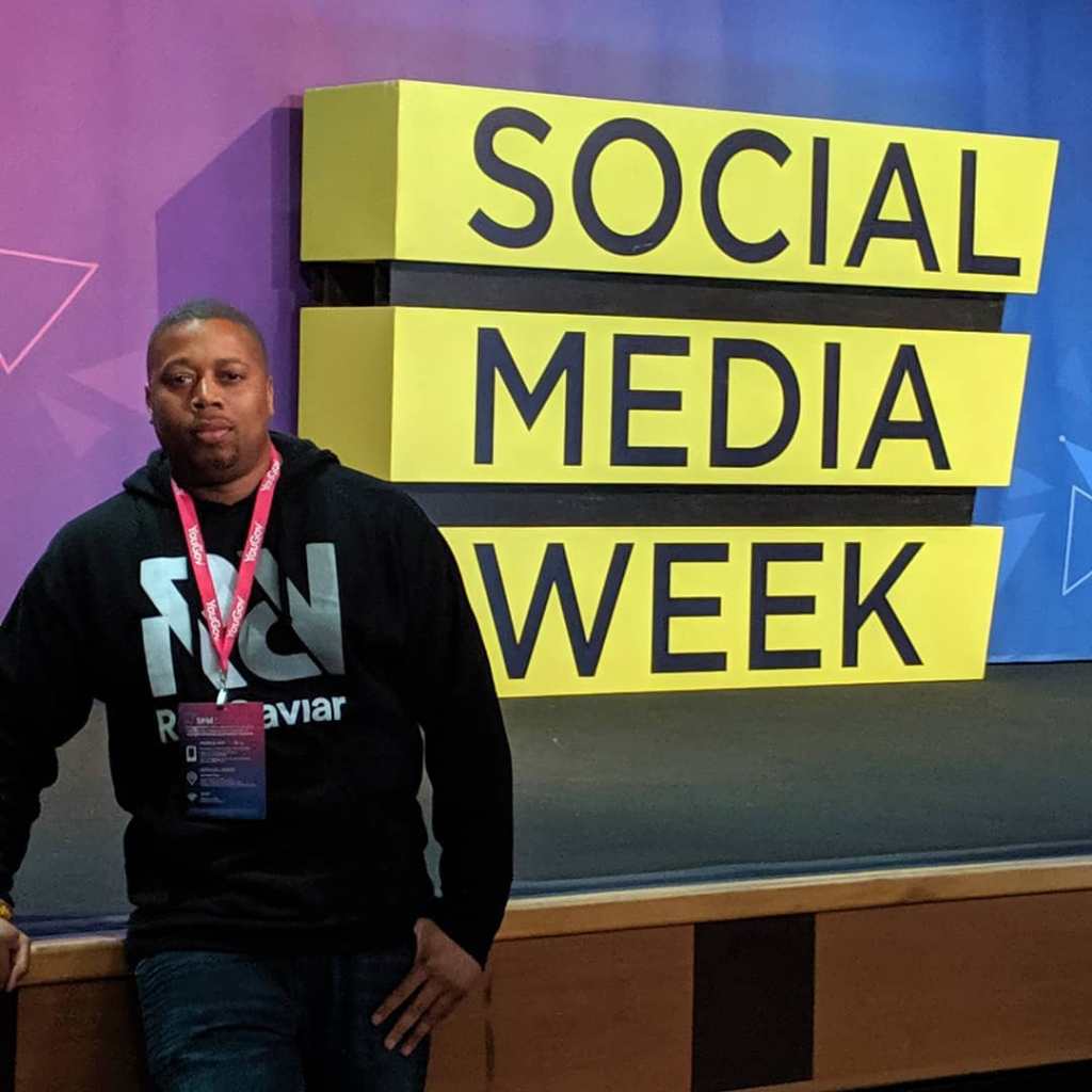 Cedric D. Shine at Social Media Week.
