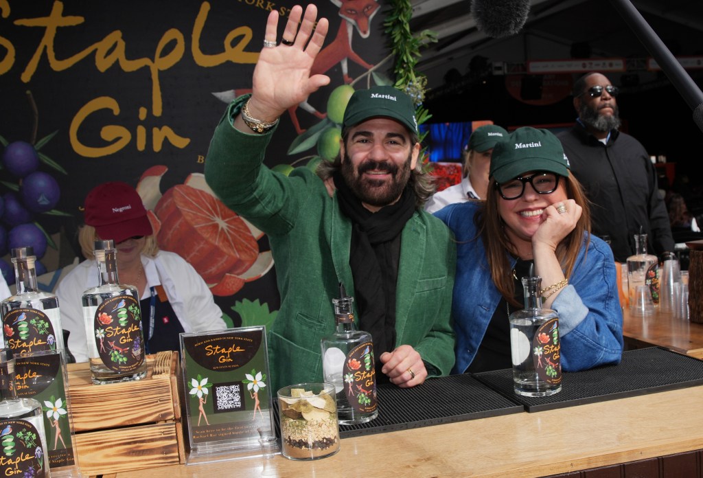 Rachael Ray and John Cusimano at a food festival.