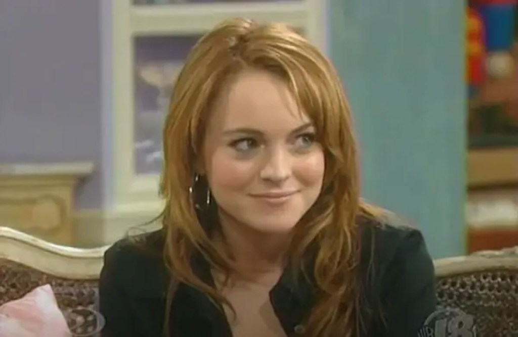 Lindsay Lohan as a teen.