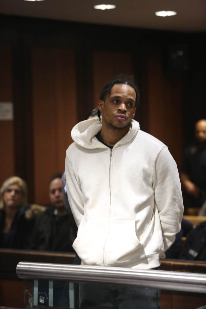 Jagger Freeman, accomplice in T-Mobile store cop killing, at arraignment.
