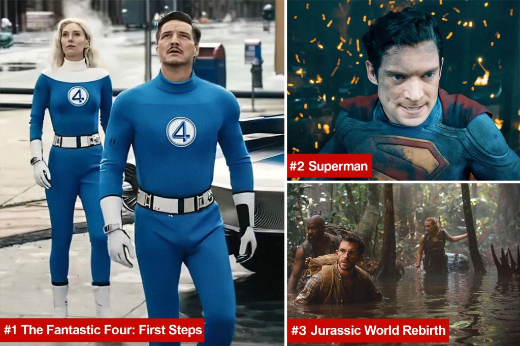 ‘The Fantastic Four: First Steps’ clobbers the Man of Steel to take box office title