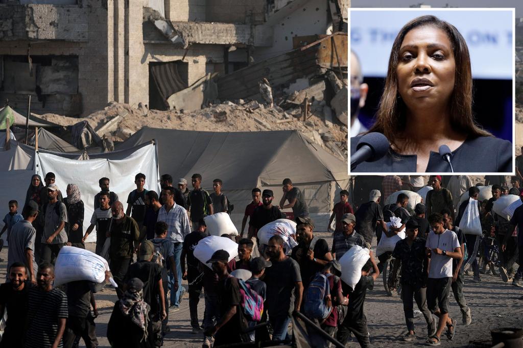 NY AG Letitia James condemns Gaza ‘humanitarian’ crisis— but fails to mention Hamas until Post calls