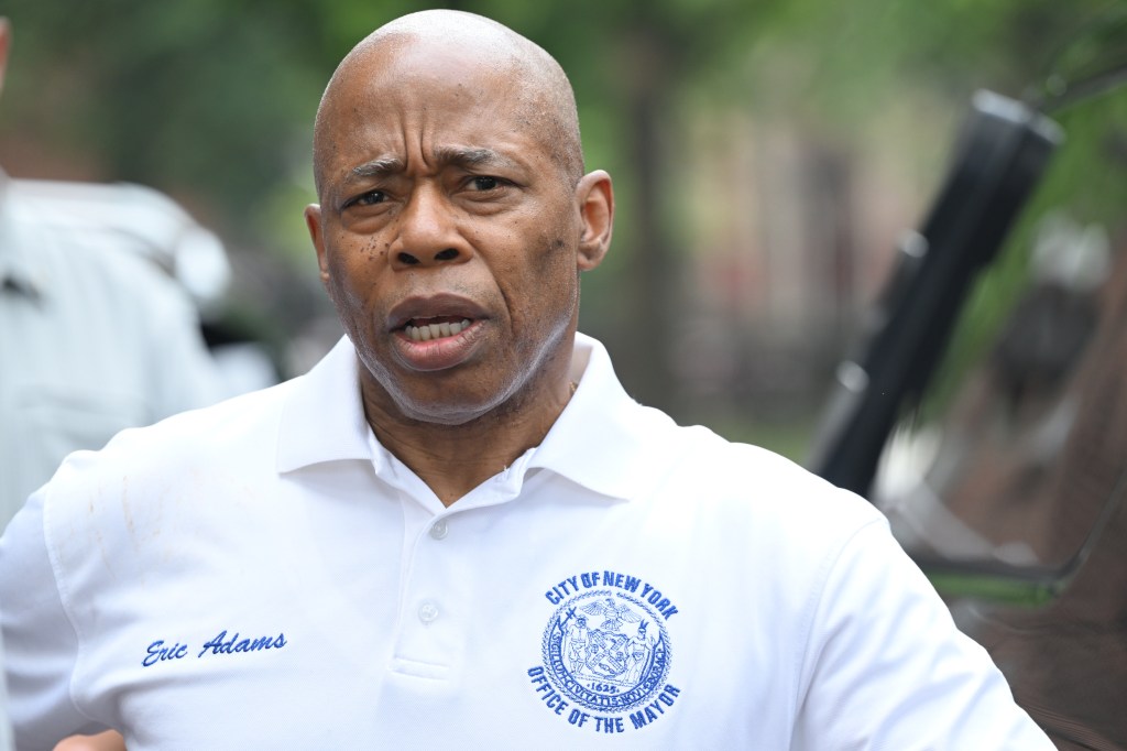 NYC Mayor Eric Adams visits the Bronx to celebrate the  NYCHA and the Bronx River Houses on July 26, 2025.