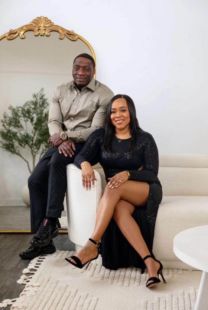 Photo of Kirk Walker with his fiancée Shauntea Weaver.